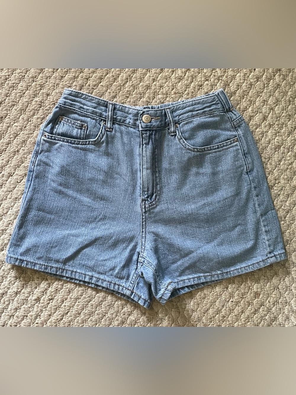 Elastic Waistband Twill Shorts